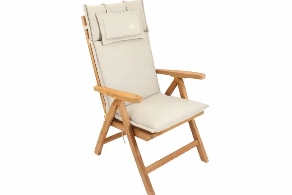 Outdoor Kissen ROG 46x119cm beige Sitzkissen Polster-Auflage für Hochlehner