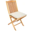 Outdoor Kissen ROG 40x42cm beige Sitzkissen Polster-Auflage für Gartenstuhl