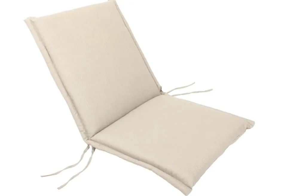 Outdoor Kissen ROG 46x97cm beige Sitzkissen Polster-Auflage für Niedriglehner