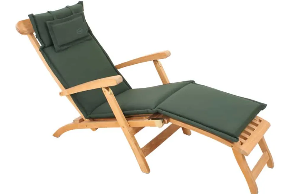 Outdoor Kissen ROG 45x186cm grün Sitzkissen Polster-Auflage für Deckchair