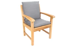 Outdoor Kissen ROG 46x97cm taupe Sitzkissen Polster-Auflage für Niedriglehner