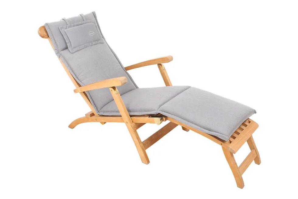 Outdoor Kissen ROG 45x186cm taupe Sitzkissen Polster-Auflage für Deckchair