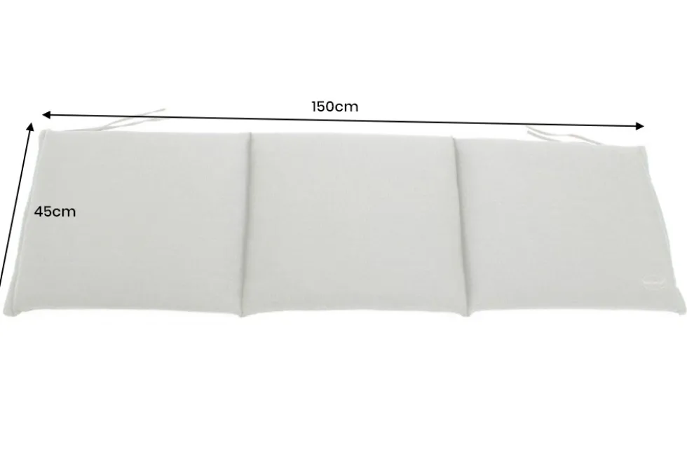 Outdoor Kissen ROG 45x150cm taupe Sitzkissen Polster-Auflage für 3-Sitzer Bank