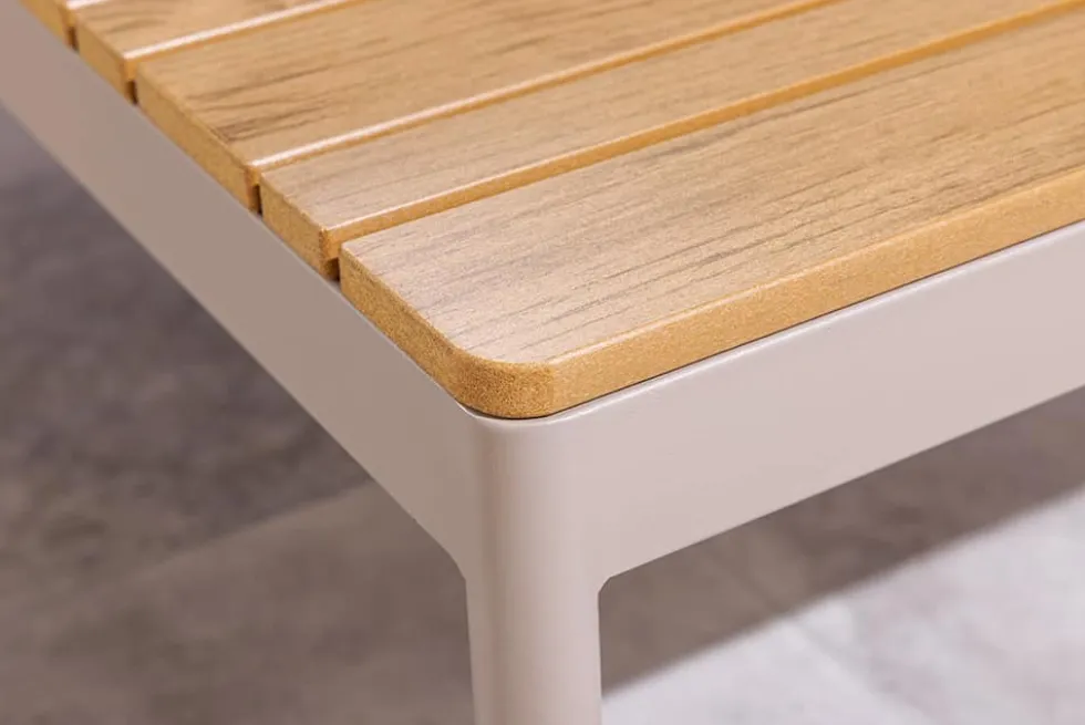Outdoor Lounge MOBILE MODULAR greige Garten-Sitzgruppe inkl. Tisch und Kissen