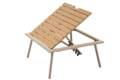 Outdoor Lounge Sitzgruppe MOBILE MODULAR greige mit Tisch wetterfest
