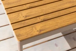 Outdoor Lounge Sitzgruppe MOBILE MODULAR 240cm champagner greige inkl. Kissen
