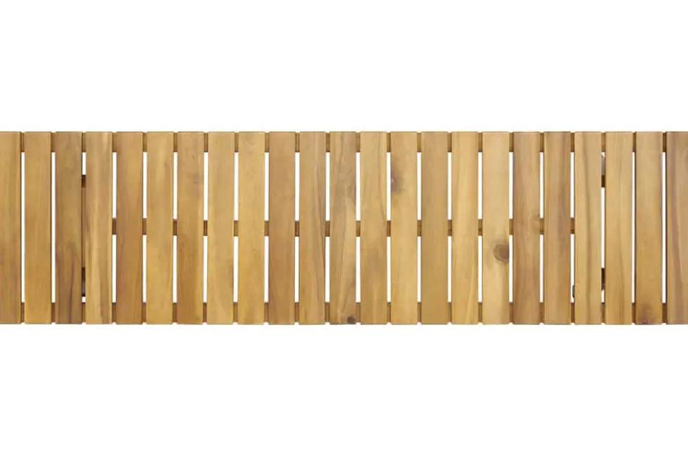 Outdoor Sitzbank BALI 110cm natur honey Akazienholz wetterfest Balkonbank