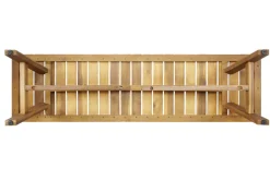 Outdoor Sitzbank BALI 110cm natur honey Akazienholz wetterfest Balkonbank