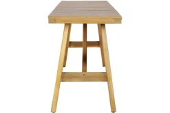 Outdoor Sitzbank BALI 110cm natur honey Akazienholz wetterfest Balkonbank