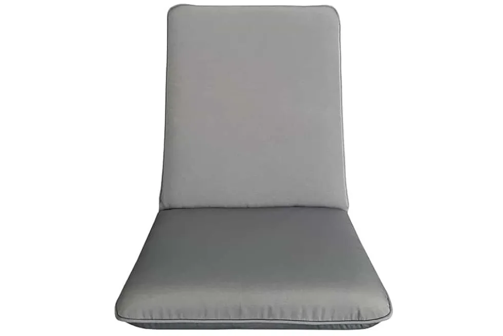 Outdoor Sitzkissen COMFORT LINE 50x100cm anthrazit für Niedriglehner-Stuhl Polsterauflage