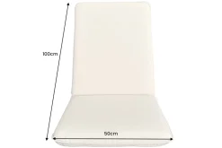 Outdoor Sitzkissen COMFORT LINE 50x100cm anthrazit für Niedriglehner-Stuhl Polsterauflage