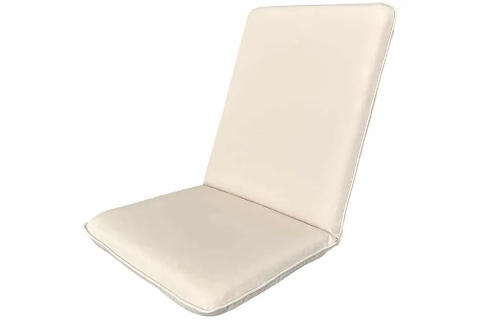 Outdoor Sitzkissen COMFORT LINE 50x100cm beige für Niedriglehner-Stuhl Polsterauflage