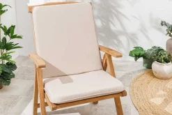 Outdoor Sitzkissen COMFORT LINE 50x100cm beige für Niedriglehner-Stuhl Polsterauflage