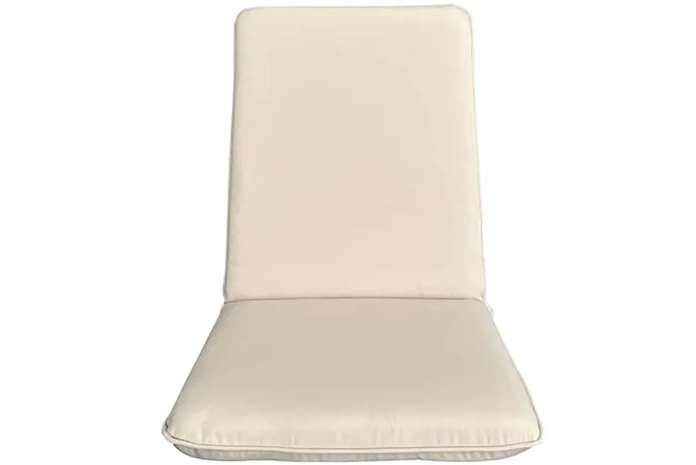 Outdoor Sitzkissen COMFORT LINE 50x100cm beige für Niedriglehner-Stuhl Polsterauflage