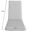 Outdoor Sitzkissen COMFORT LINE 50x122cm anthrazit für Hochlehner-Stuhl Polsterauflage