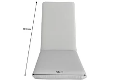 Outdoor Sitzkissen COMFORT LINE 50x122cm anthrazit für Hochlehner-Stuhl Polsterauflage