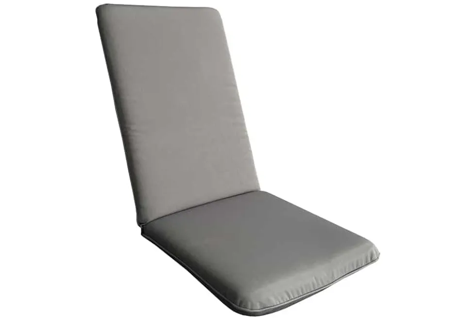 Outdoor Sitzkissen COMFORT LINE 50x122cm anthrazit für Hochlehner-Stuhl Polsterauflage