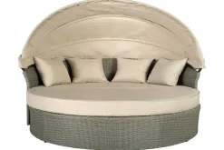 Outdoor Sonneninsel PLAYA LIVING 165cm natur Polyrattan Aluminium inklusive Kissen wetterfest