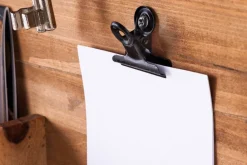 Praktisches Wandboard HERITAGE 80cm natur Pinie 6 Haken Kreidetafel Schlüsselbrett