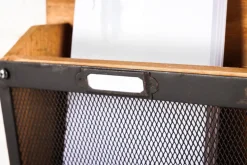 Praktisches Wandboard HERITAGE 80cm natur Pinie 6 Haken Kreidetafel Schlüsselbrett
