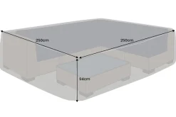 Quadratische Schutzhaube PRESTIGE PROTECT 250cm anthrazit Abdeckung wetterfest