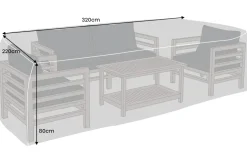 Rechteckige Schutzhaube PRESTIGE PROTECT 320cm anthrazit Abdeckung wetterfest