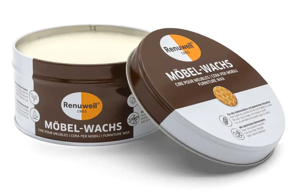 Renuwell MÖBEL WACHS 500ml Pflegemittel für Tische Schränke Stühle Holzpflege