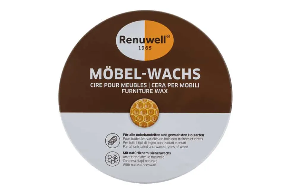 Renuwell MÖBEL WACHS 500ml Pflegemittel für Tische Schränke Stühle Holzpflege