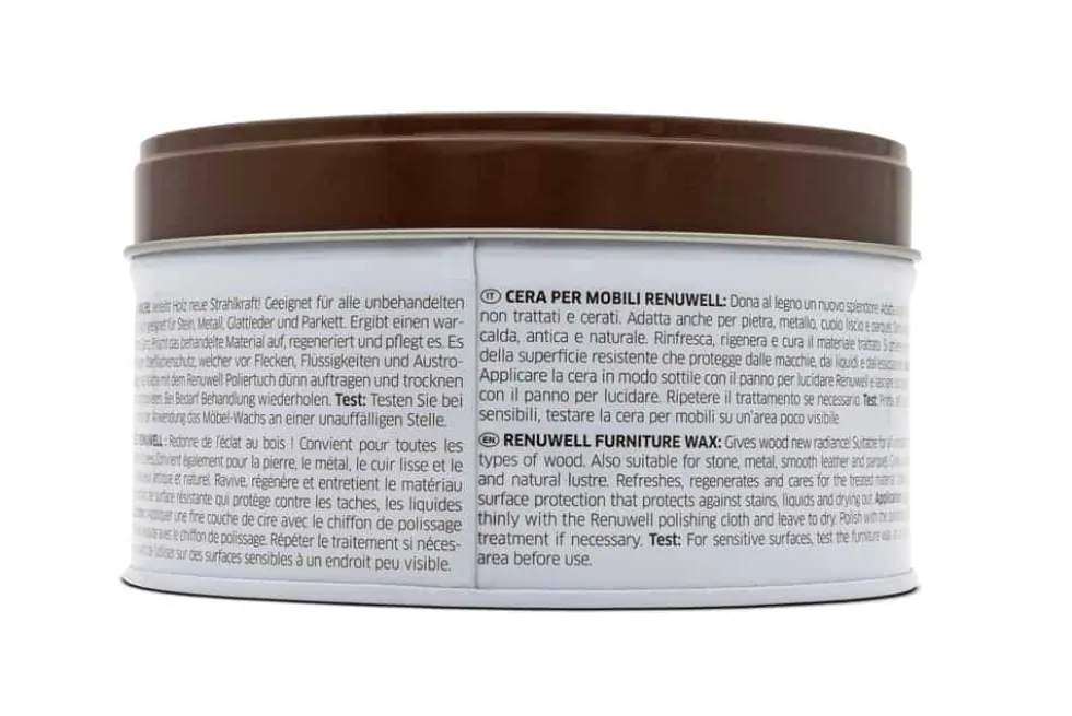 Renuwell MÖBEL WACHS 500ml Pflegemittel für Tische Schränke Stühle Holzpflege