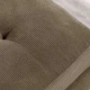 Retro Ecksofa STOCKHOLM 220cm taupe Cord Federkern 3-Sitzer