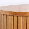 Retro Highboard VALHALLA WOOD 110cm natur Eichenholz mit Schiebetüren