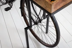 Retro Konsolentisch BICYCLE 195cm Mangoholz Fahrrad Bartisch Upcycling