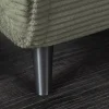 Retro Schlafsessel SMART MULTIFUNCTION 100cm grün Cord Bettfunktion inkl. Kissen