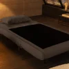 Retro Schlafsessel SMART MULTIFUNCTION 100cm grau Cord Bettfunktion inkl. Kissen