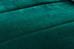 Retro Schlafsofa DIVANI 220cm smaragdgrün Samt goldene Metallfüße 3-Sitzer mit Bettfunktion