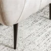 Retro Sessel NOBLESSE 105cm champagner beige Samt mit Ziersteppung