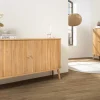 Retro Sideboard VALHALLA WOOD 160cm natur Eichenholz Schiebetüren
