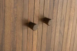 Retro Sideboard VALHALLA WOOD 160cm smoked Eichenholz Schiebetüren
