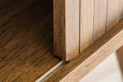 Retro Sideboard VALHALLA WOOD 160cm smoked Eichenholz Schiebetüren