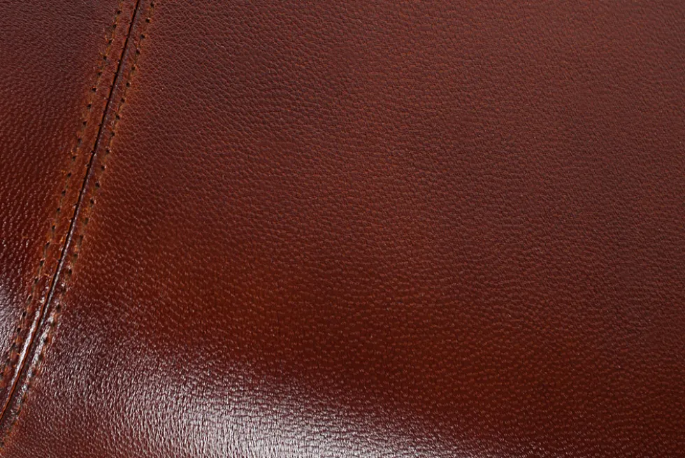 Retro Sitzbank TURNBOCK 120cm mit Echtleder Bezug Mangoholz Bank