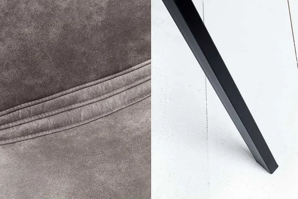 Retro Stuhl AMSTERDAM CHAIR taupe grau Designklassiker