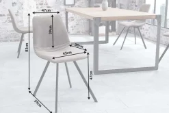 Retro Stuhl AMSTERDAM CHAIR taupe grau Designklassiker