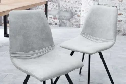 Retro Stuhl AMSTERDAM CHAIR stone grau Designklassiker