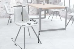 Retro Stuhl AMSTERDAM CHAIR stone grau Designklassiker