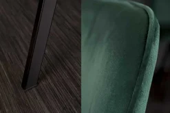 Retro Stuhl AMSTERDAM CHAIR smaragdgrün Samt Designklassiker