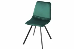 Retro Stuhl AMSTERDAM CHAIR smaragdgrün Samt Designklassiker