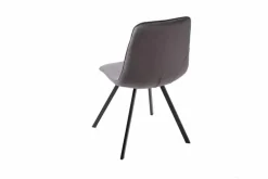 Retro Stuhl AMSTERDAM CHAIR dunkelgrau Samt Designklassiker
