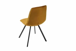 Retro Stuhl AMSTERDAM CHAIR senfgelb Samt Designklassiker