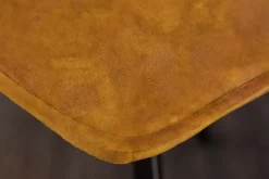 Retro Stuhl AMSTERDAM CHAIR senfgelb Samt Designklassiker