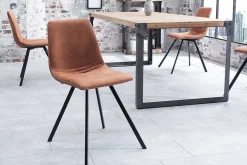 Retro Stuhl AMSTERDAM CHAIR vintage light brown Designklassiker